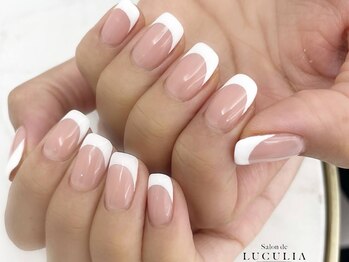 サロンドルクリア(Salon de LUCULIA)/#シンプルフレンチネイル