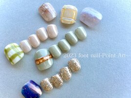 フットネイル　ポイントアート