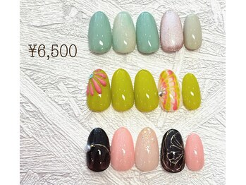 フラワーネイル 古河店(Fleur nail)/3月・4月定額メニュー☆¥6,500