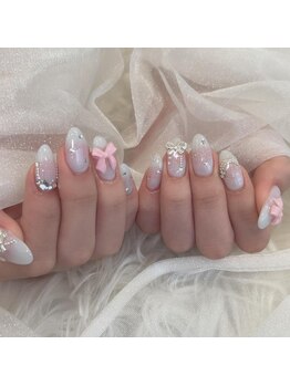 リンドネイル バイ モカ アンド ララ(Lind nail by moca and LaLa)/チークネイル