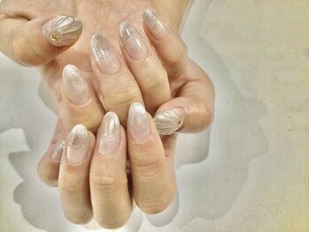 フリースタイル(Free Style)/☆マグネット&人魚の鱗ネイル☆