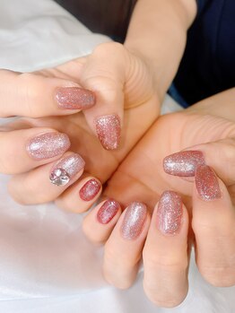 エクラ(eclat)/マグネット×フラッシュネイル