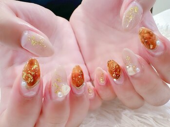 ラルネイル 大宮(Lull. nail)/#べっ甲ネイル#ニュアンスネイル