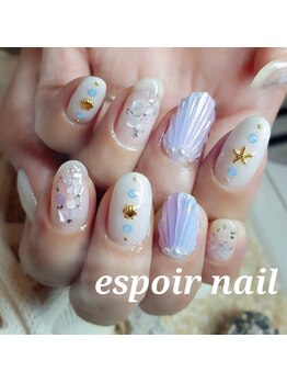 ネイルアンドアイラッシュサロン エスポアール(nail&eyelash salon espoir)/シェルネイル 90分コース