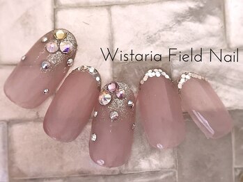 ウィスタリアフィールドネイル MONAD店(WISTARIA FIELD)/ピンク ワンカラースワロ