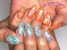 アン ジョーヌドラゴ/【自爪ネイル】アシメネイル