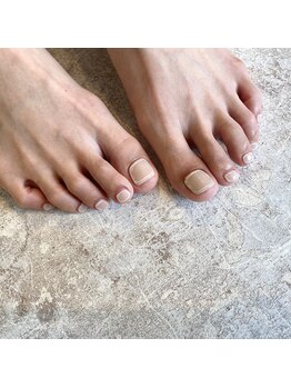 プライベートネイルサロン キャンバス(CANVAS)/ニュアンス フットネイル