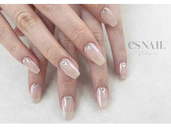 エスネイル 新宿西口店(es NAIL)/ホワイトミラー