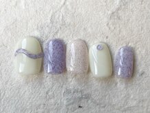 アイネイルズ 梅田店(I nails)/パステルサンドモヘア¥7200