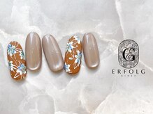 エアフォルク 銀座(ERFOLG)/ブラウン×マットフラワー