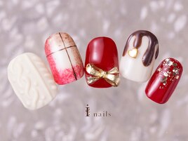 ニット×チョコネイル11500円