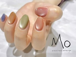 春ネイル　マグネットネイル