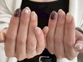 シーズネイル 渋谷店(She's nail)の写真/ショートNail派さんも大満足*トレンド~シンプル上品Nailまで多数ご用意【写真:初回オフ込¥6980】渋谷