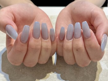 ネイルズ ララ(nails Lala)/透け感ブルーカラー