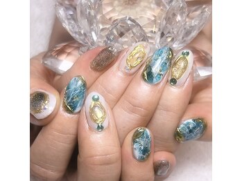 エンヴィ(ENVY)/大理石ネイル