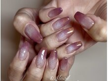 アンドエムネイル(&M nail)の雰囲気（ダークカラー＊マグネットグラデーション）