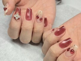 さくらんぼネイル