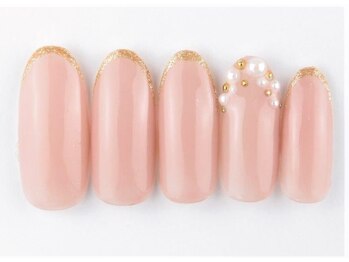 ネイルサロン ブランアンジュ(Blanc Ange)/美爪カラー×細フレンチネイル