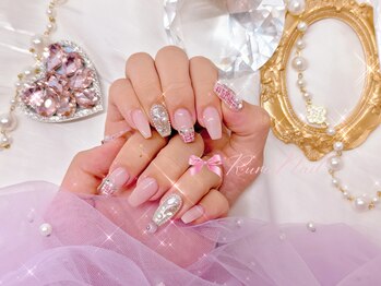 ワンホンネイル 新宿(Rumi Nail)/アートやり放題/6本/ツイード