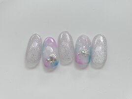 恵比寿　夏　貝殻ネイル