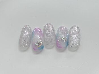 エヌワイ(Ny)/恵比寿 夏 貝殻ネイル