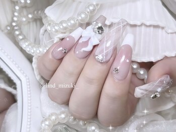 リンドネイル バイ モカ アンド ララ(Lind nail by moca and LaLa)/【mizuki】チェックネイル