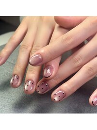 ぷるぷるマグネット/ドット/冬