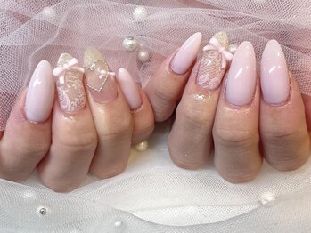 モカ 京橋(moca)/【Ayano】レースネイル