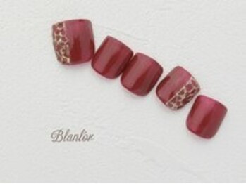 ブランロール 中目黒店(Blanl'or)/FOOT ジュエリー風ミラーネイル