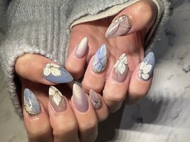 花柄ネイル
