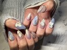 花柄ネイル