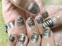 ブランシュ 藤沢(Blanche)/オーダーメイドネイル 金銀