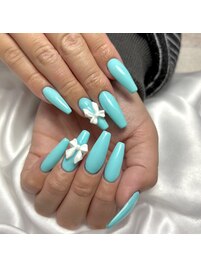 リボンネイル　￥13000