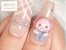 【nail】オーダー3Dパーツお任せください♪繊細なデザインもしっかり再現！※事前相談必須