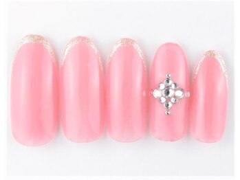 ネイルサロン ブランアンジュ(Blanc Ange)/美爪カラー×細フレンチネイル