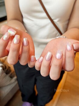 ネイル ドゥ 岡山駅前店(Nail Doux)/ミラーネイル