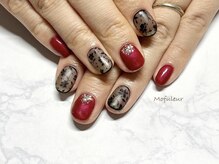 モフルール(Mofuleur)/レース柄・ボルドー