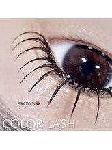 ネイルサロン R/LEDブラウンマツエク