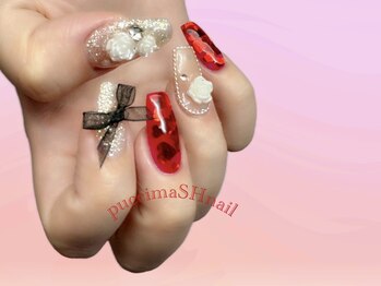 プチマッシュ 学芸大学( pucci maSH)/バレンタインネイル