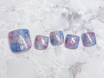 ネイルサロン クラーヴォ(cravo)/フットシンプルアートコース　9