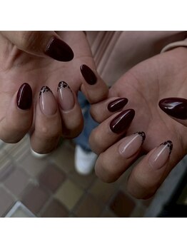 ネイルクイーン(Nail Queen)/ボルドーレオパード¥6900♪