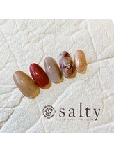 ネイルアンドアイラッシュサロン ソルティ 寺田町(salty)/ニュアンスネイル