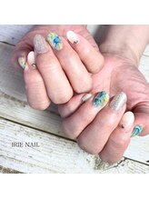 アイリーネイル(IRIE NAIL)/ジェル　手描き4本アート
