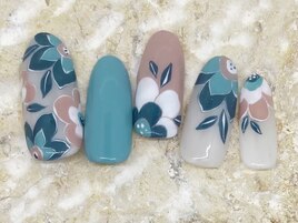 くすみブルー