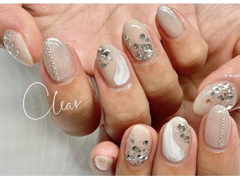 クリア(Clear)/グレージュニュアンス