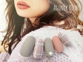 【チェックネイル】