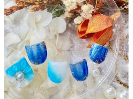 ぷっくりフラワーネイル