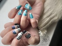 ブラン(Blanc)/レオパードネイル