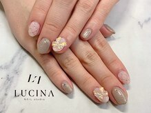 ネイルスタジオ ルキナ(LUCINA)/T-226 キルティングリボンネイル