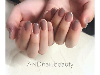 アンドネイル ビューティー(AND nail,beauty)/冬ネイル/ダブルグラデーション